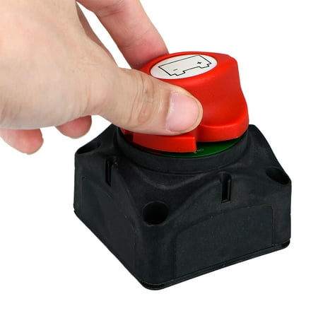 - 12V Battery Isolator Disconnect Rotary Switch Cut On/Off for Car SUV RV Marine Boat