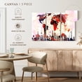 thumbnail image 5 of Elephant Stock Compass World Map Wall Art - Horizontal Multi Panel Canvas - Living Room Wall Decor - Map Multi Panel - Red And Blue Decor - 57" x 36", 5 of 8