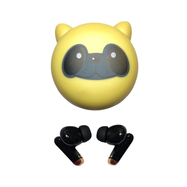 Audífonos inalámbricos con micrófono integrado Gadgets and Fun Diseño de Pug audífonos bluetooth