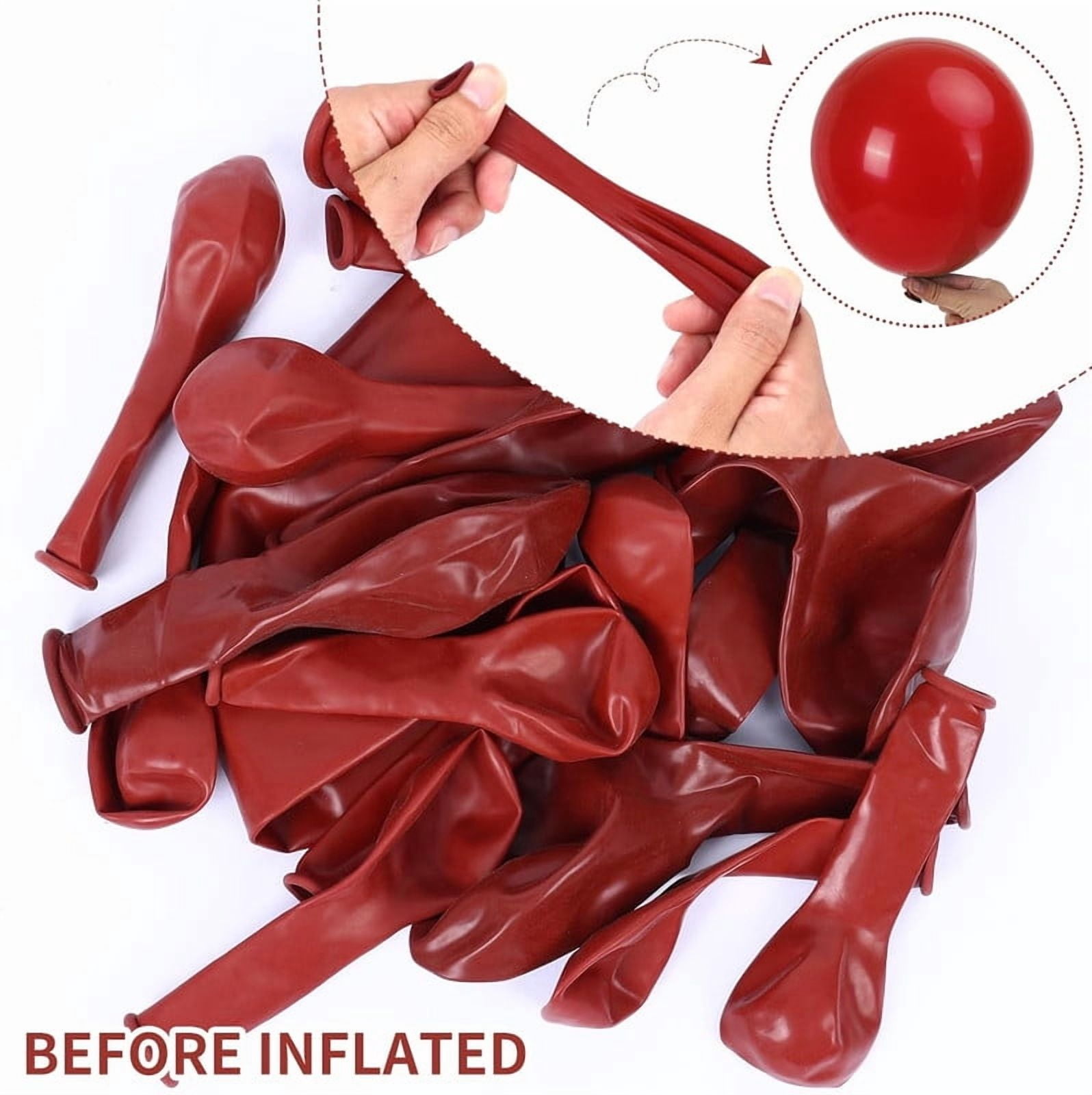 Red Balloons 100 pcs Red Balloons Sizes 12 Inch for Garland Arch, Premium Latex Balloons Red Birthday Decorations Wedding Valentine's Day Baby Shower Party Decor