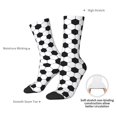 thumbnail image 6 of Honeii Soccer Ball Print Adult Socks,Crew Socks,Casual Calf Socks,Daily Wear Socks for Men & Women, Perfect for Sports, Casual and Everyday Use, 6 of 6