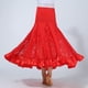 thumbnail image 4 of Lady Square Faldas De Baile Y Baile De Salón Faldas De cinturo De Salón Maxi rojo, 4 of 8