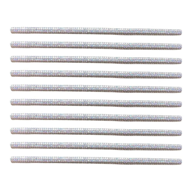 Tira de decoración para aire acondicionado , 10 piezas, piezas de rejillas, accesorios interiores de PVC brillante para todas las de ventilación rectas, bricolaje Blanco Macarena Tira de salida de aire