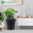 thumbnail image 2 of Bingirl Tall Diamond Planters Set of 2 Distinctive Shape Design Water Level Window Smooth Rolling Wheels Versatile Placement for Patio Porch Living Room Home Office, 2 of 10