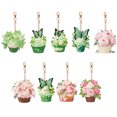 thumbnail image 1 of (LY142) (Diamante Doble Cara 9 Uds) Llavero Con DIY Postre Vela Diamante Forma Especial, 1 of 9