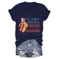 thumbnail image 4 of Blusas de Manga Corta para las Mujeres Divertido Impreso Cuello Redondo Tee, Vintage Humor Gráfico Blusas de Primavera para las Mujeres, 4 of 4