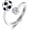 7, variant on Soccer Rings S925 Sterling Silver Soccer Adjustable Ring For Women Player Football Sport Jewelry Gifts For Mom Lover