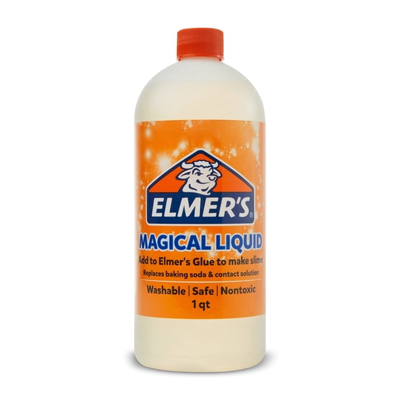 Elmer's Magical Liquid Slime Activator Solution, Updated Formula for Double Slime Output, Safe and Washable, 1 QuartRDC30