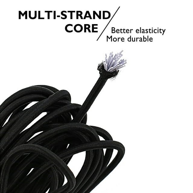 10 Meters 2.5mm Elastic String Cord Stretchable Rope Sewing DIY Multi-functional Braided Garment Shoelace Hairband Accessory Type 1
