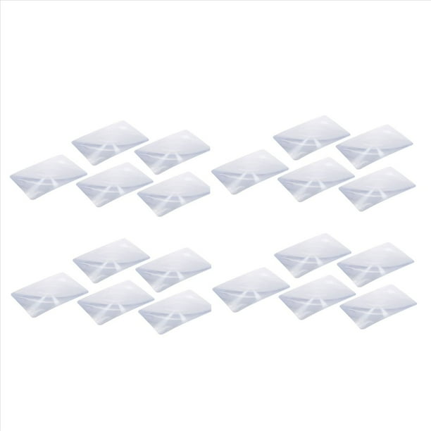 20piezas Lupa Lente Fresnel PáGina 3X Hoja de Aumento 180X120X0.5Mm