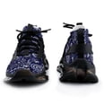 thumbnail image 3 of Paisley Pattern Blue Walking Shoes for Men Woman Lightweight Tennis Fashion Elastic Sports Shoes Cushion Basketball Shoes, 3 of 7