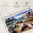 thumbnail image 6 of Elephant Stock Lake Tahoe Landscape Wall Art - Horizontal Multi Panel Canvas - Living Room Wall Decor - Nature Multi Panel - White And Teal Decor - 45" x 28", 6 of 8