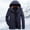 X-434Blue, variant on YMNXA Mens Winter Coats With Hood Long Sleeve Solid Color Zip Up Plush Thickened Warm Jacket With Pocket For Outdoor Activities Army Green L