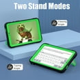 thumbnail image 5 of Dteck Kids Case for Samsung Galaxy Tab A9 8.7-inch (SM-X110/X115/X117), Shockproof Silicone Case Hybrid PC Heavy Duty Armor Cover with Dual Kickstand for Children ,Black+Green, 5 of 8