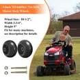 thumbnail image 5 of Antanker 4pcs Deck Wheels 753-04856A for Cub Cadet RZT50 RZT54 LT1050, Craftsman, JD AM116299 M111489, 5 of 7