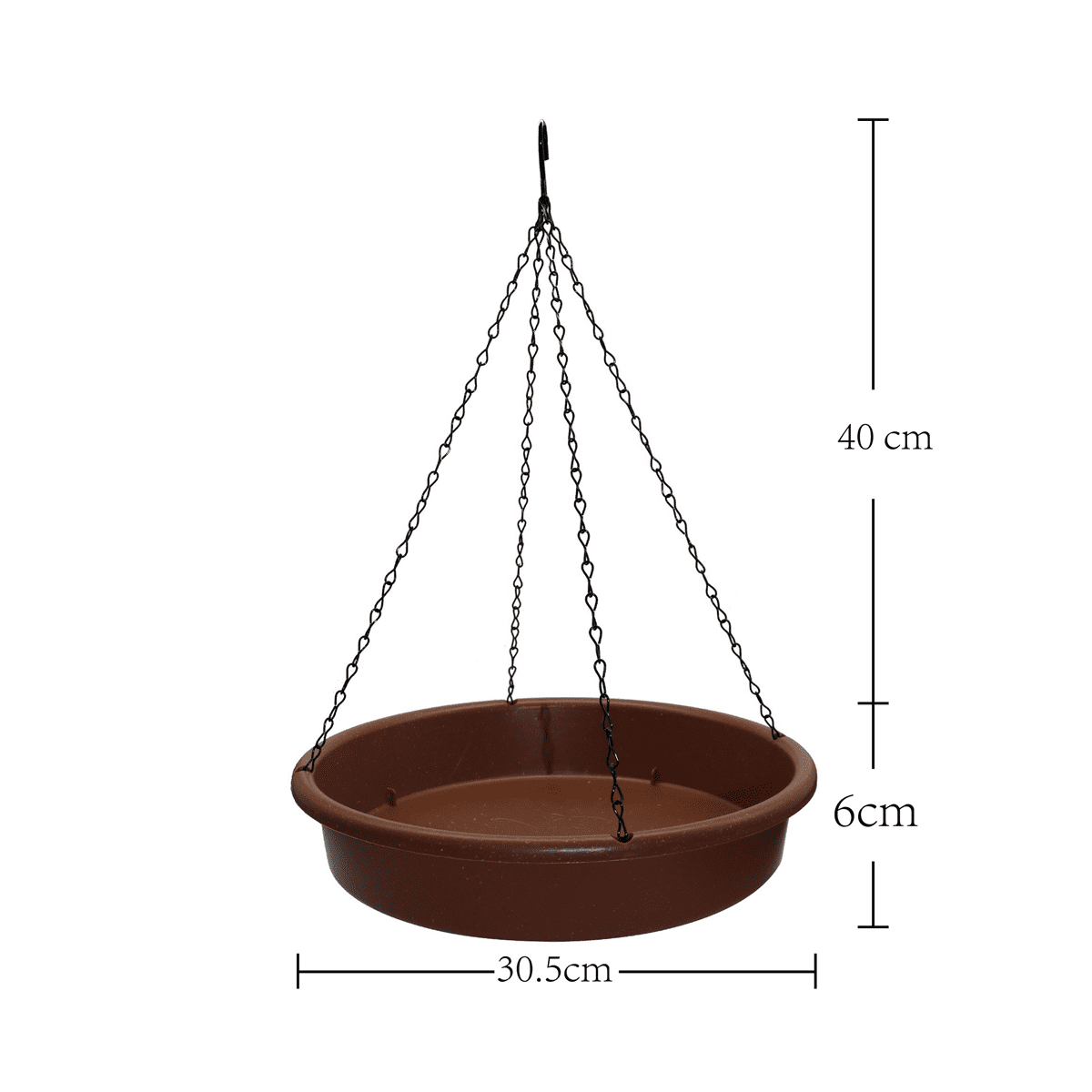 Moving Water Plastic Hangable Bird Bath Fountain with Pump