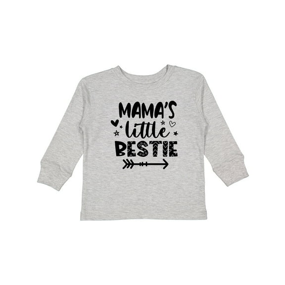 Inktastic Mama's Little Bestie with Arrow and Hearts Boys or Girls Long Sleeve Toddler T-Shirt