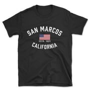 San Marcos California Patriot Men's Cotton T-Shirt