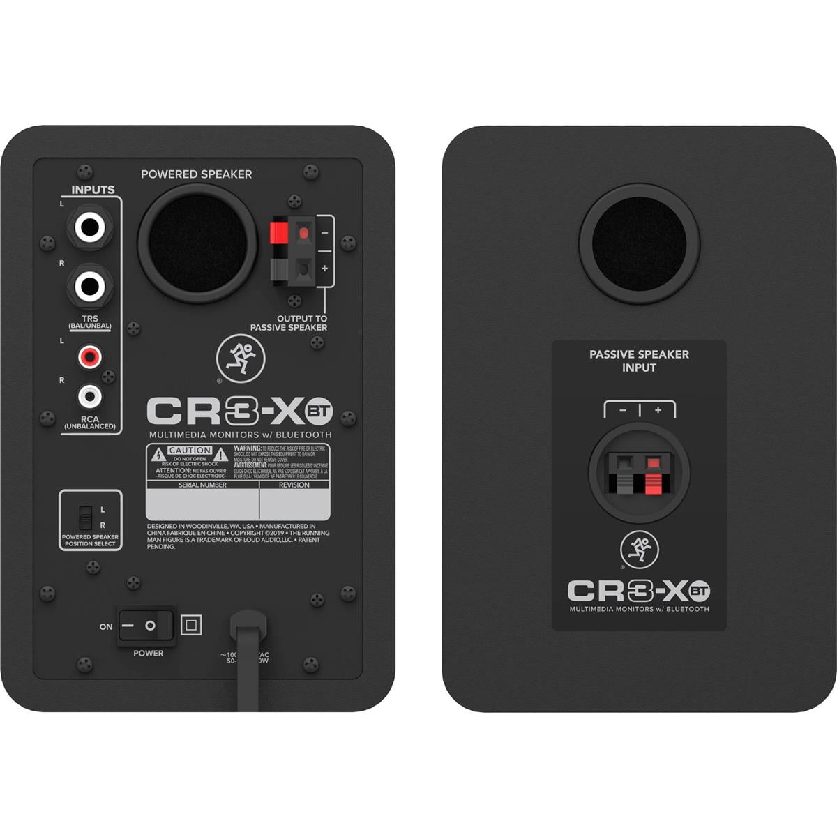 Mackie CR3-XBT - 3" Creative Reference Multimedia Studio Monitors with Bluetooth