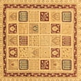 thumbnail image 1 of Ahgly Company Indoor Square Oriental Brown Modern Area Rugs, 3' Square, 1 of 4