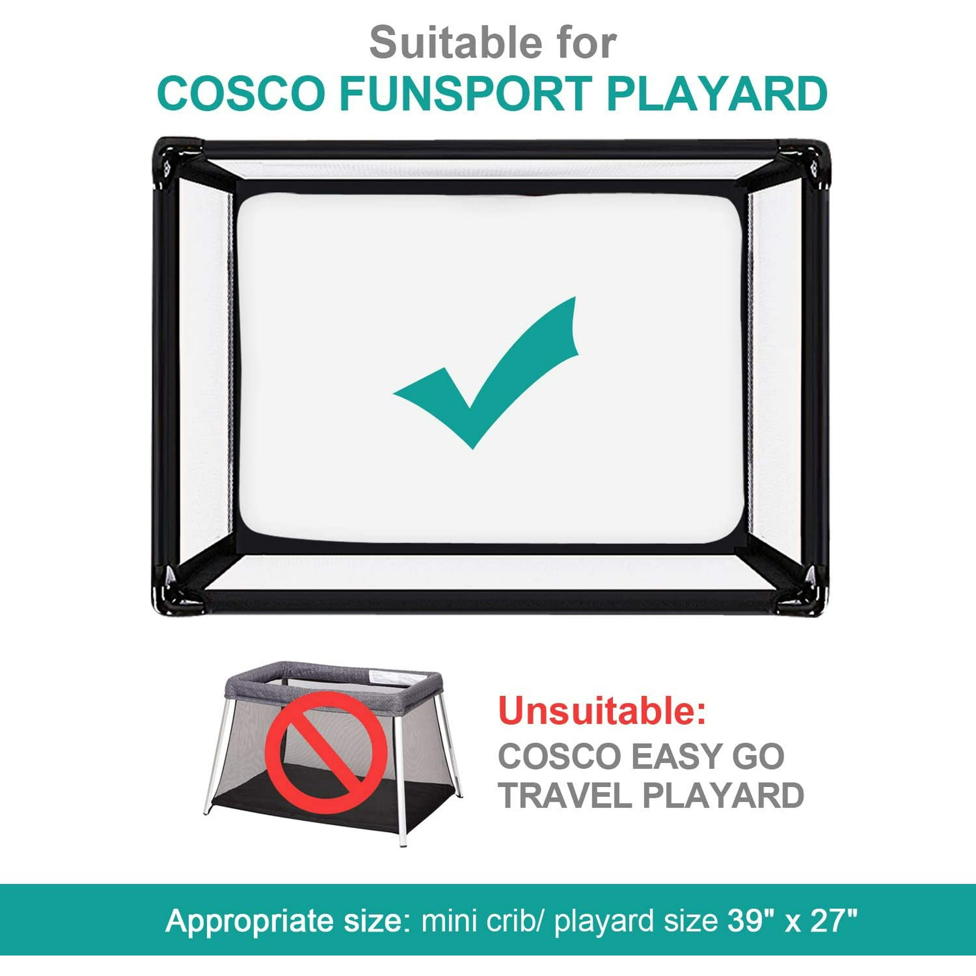 Biloban Pack N Play Sheet Fitted Cosco Funsport/Graco Playard Well, Pack  Portable Playard Mini Crib Sheets, Ultra Soft Microfiber Pack N Play