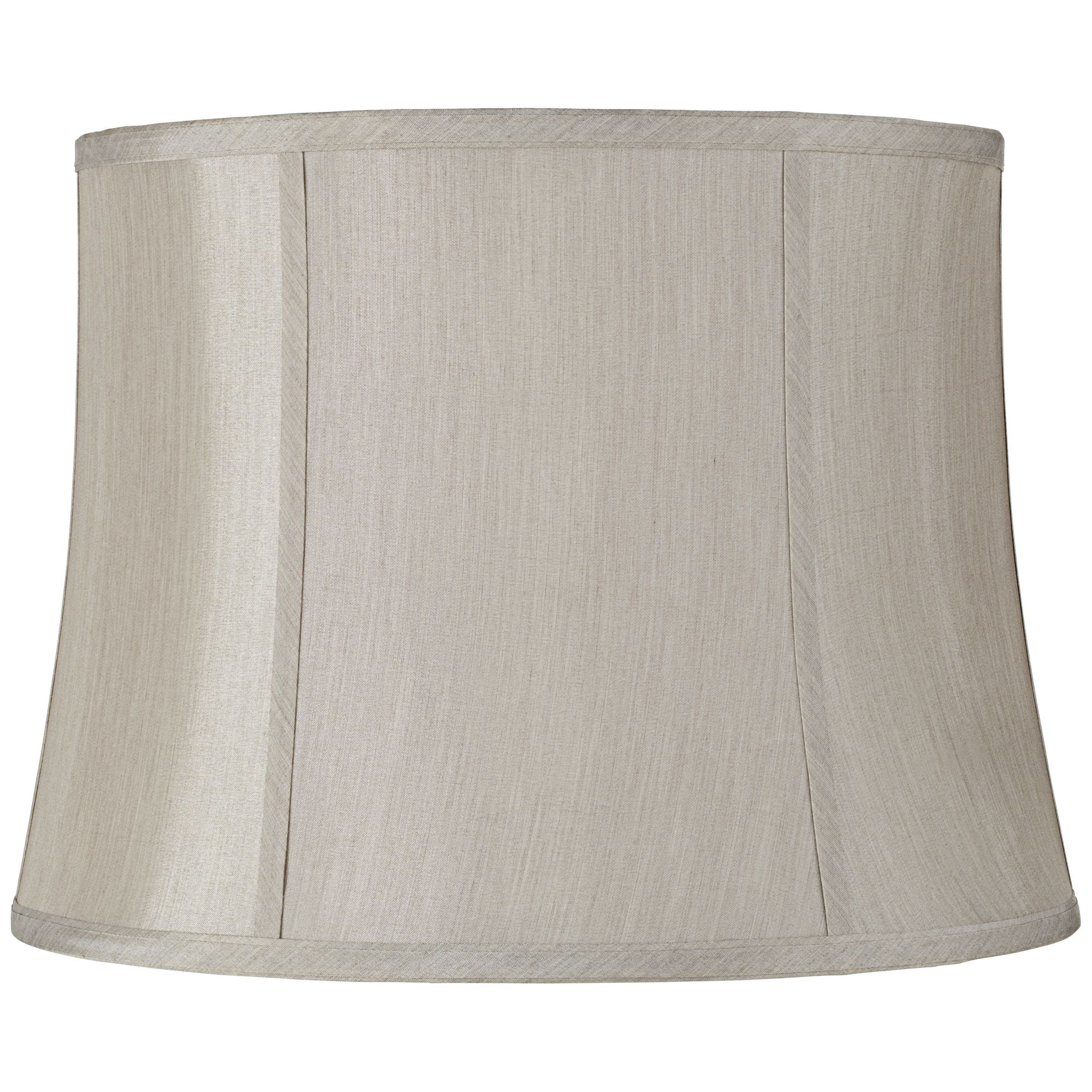 Springcrest Medium Round Softback Gray Lamp Shade 14" Top x 16" Bottom