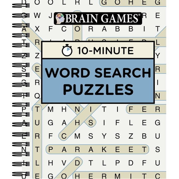 Pre-Owned Brain Games 10 Min Word Search Puzzles