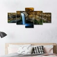 thumbnail image 2 of TISHIRON 5PCS Framed Canvas Wall Art Set,50"x24" Canyon and Waterfall Canvas Art Decor, 2 of 7