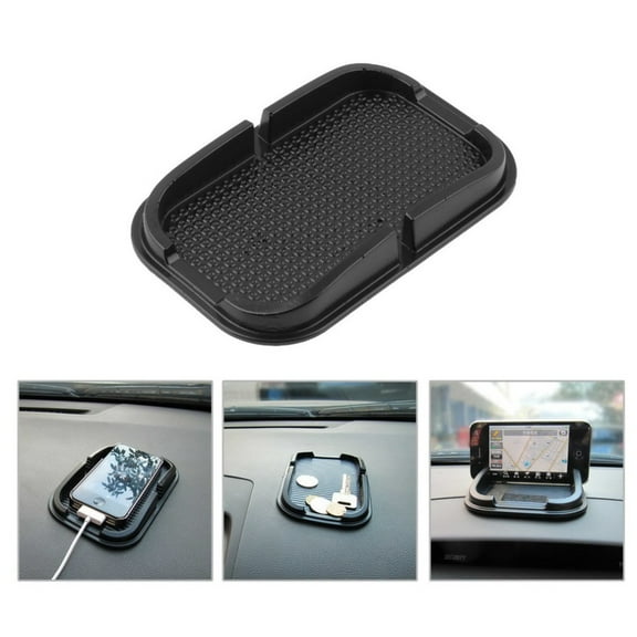 WHAMVOX Multifunctional Rubber -slip Car Dashboard Non-slip Mat skidproof pad for Navigation (Black)