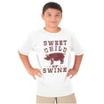 thumbnail image 5 of Sweet Child Swine BBQ Barbecue Foodie Crewneck T Shirts Boy Girl Teen Brisco Brands L, 5 of 6