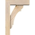 thumbnail image 3 of Ekena Millwork 5 1/2"W x 18"D x 26"H Olympic Block Smooth Bracket w/ Offset Brace, Douglas Fir, 3 of 25