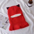 thumbnail image 3 of 2-5Y Winter Kids Hat Fleece Lining Fluffy Ball Ear Protection Multipurpose Knitting Beanies Hat Scarf for Outdoor, 3 of 10