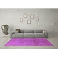 thumbnail image 3 of Ahgly Company Indoor Square Oriental Purple Industrial Area Rugs, 7' Square, 3 of 4