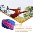 thumbnail image 3 of Minnieouse Diadema de ganchillo Estampado Deportes Ajustable Antideslizante Headwear Alta elasticidad para Yoga Gimnasio Correr Sporting Accesorio para el cabello Royalblue+rosa roja Minnieouse AP010610-09B, 3 of 6