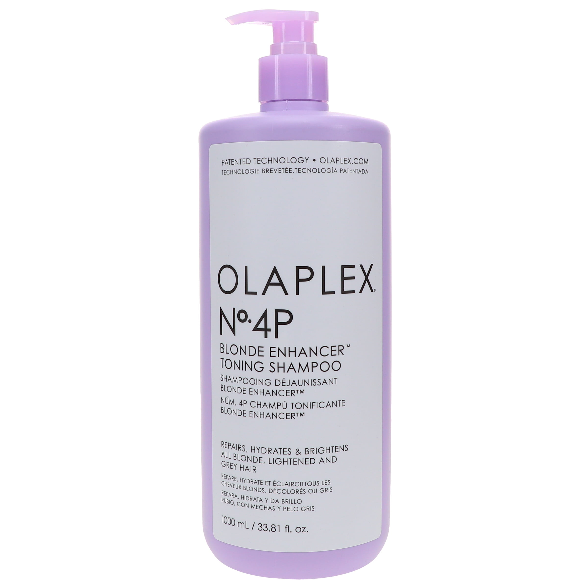 Olaplex No.4P Blonde Enhancer Toning Shampoo, Sulfate-Free, for