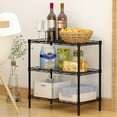 thumbnail image 2 of 3-Tier Shelf Shelving Storage Unit Metal Organizer Wire Rack Carbon Steel Kitchen Stand Storage Shelf, 2 of 7