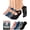 Black, variant on Pilates Grip Socks for Women Non Slip Skid Yoga Socks with Grips Straps for Ballet Dance Workout Gripper Socks