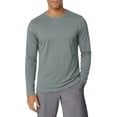 thumbnail image 2 of CUSTG Big & Tall Men Tshirts Long Sleeve Workout Shirt Wicking Athletic Tops For Gym Running Training And Outdoor Activities O-Neck Fashionable Solid Color Summer T-Shirts, 2 of 5
