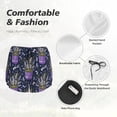 thumbnail image 6 of Picia Lavender Flowers Pattern Women's 2 in 1 Athletic Running Shorts High Waisted Workout Casual Gym Sweat Shorts with Comfy Liner Zipper Pockets-X-Large, 6 of 9