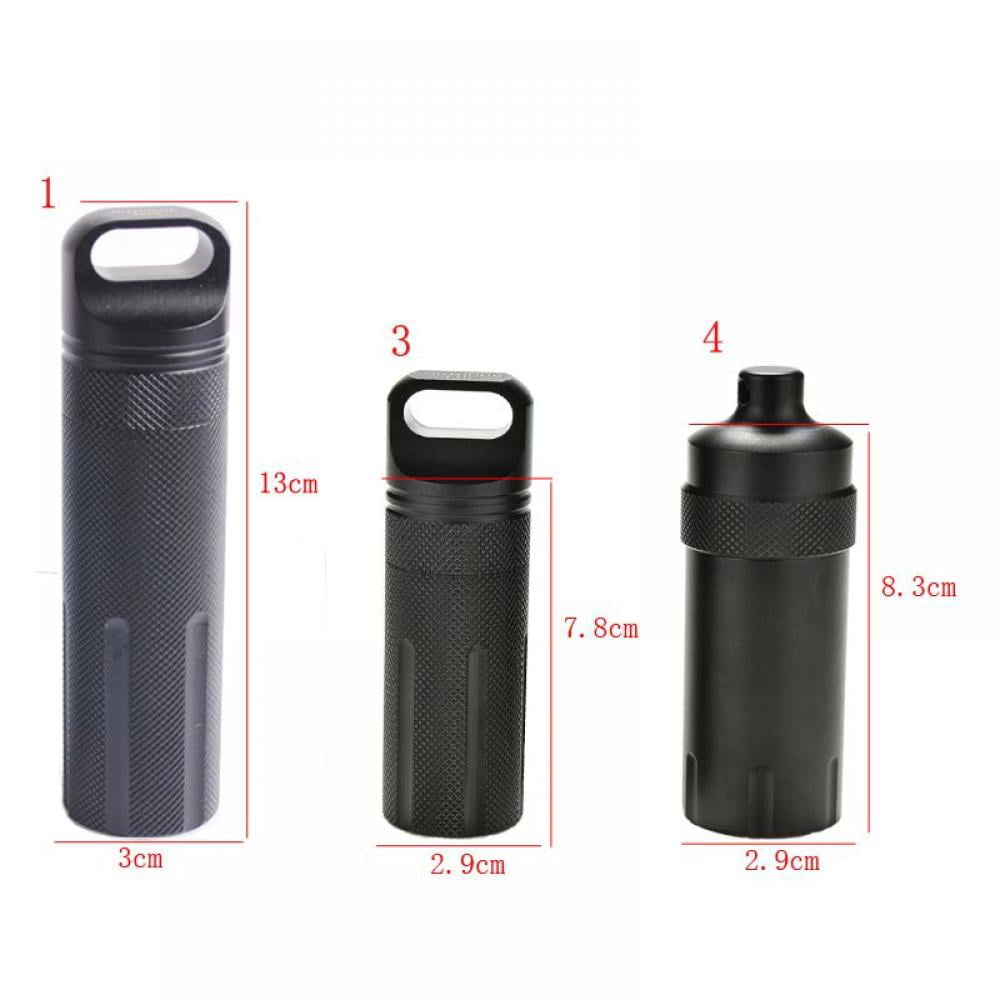 Outdoor Waterproof Emergency  Survival Pill Bottle Camping Tank Box For  Matches 