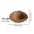 thumbnail image 3 of Weloille Cat Sun Protection Hat 1 Pack, Adjustable Soft Breathable Kitten Cap with Ear Cutouts, Windproof Non-Slip Pet Head Accessory, for Cats Small Puppies Outdoor Walking Photography, 3 of 9
