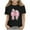 Black, variant on QSAWXQZ Kids' Easter Graphic T Shirt Short Sleeve Crew Neck Cotton Pullover Top Casual Tee for Summer 3 Years