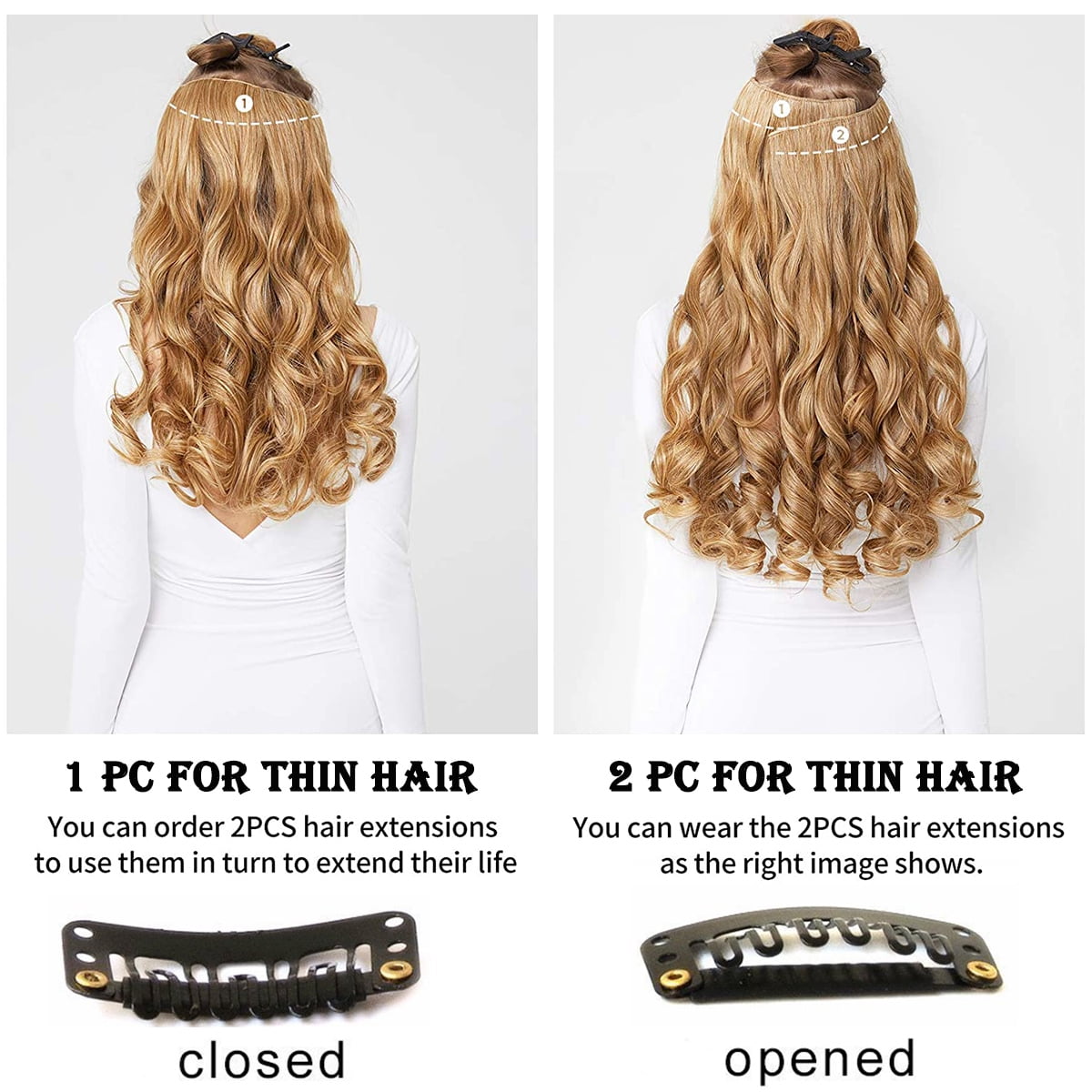 Curly Hair Extensions (White)'s Code & Price - RblxTrade