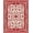 Red, Pattern 3, variant on ODIKA 2x3 Machine Washable Non-Slip Area Rug, Heritage Knot Jubilant Corridor High Traffic Rug, Red, 605743
