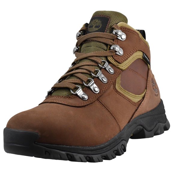 Timberland Mt Maddsen Mid Waterproof Hiking Boots for Men Anti Fatigue Eva Cushioning Durable Leather Traction Rubber Outsole Trail Support