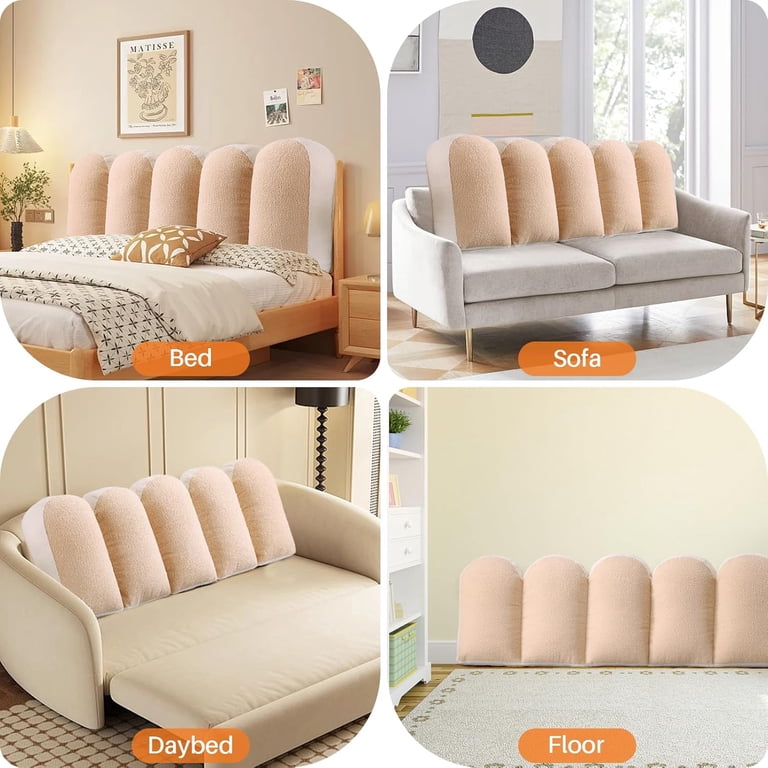 SHANNA Upholstered Headboard Pillow for Reading and Relaxation