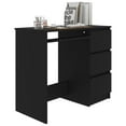 thumbnail image 3 of Black Office Desk Inlife Study Desk 35.4"x17.7"x29.9" Chipboard, 3 of 6
