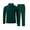 Dark Green, variant on CharmCyan Men's Casual Tracksuit Set Long Sleeve Zip Up Jacket and Elastic Waist Pants Comfortable Athletic Outfit Dark Green M