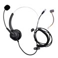 thumbnail image 2 of auriculares monoaurales rj11 manos libres centro de llamadas teléfono con cable auriculares monoaural negro negro un Fanmusic auriculares monoaurales, 2 of 6