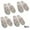 Multi-color, variant on KYAIGUO 4PCS Patterned Slippers for Men and Women Premium Disposable Hotel Slippers Soft Cotton Breathable Guest Slippers Non-slip Sole Washable Reusable